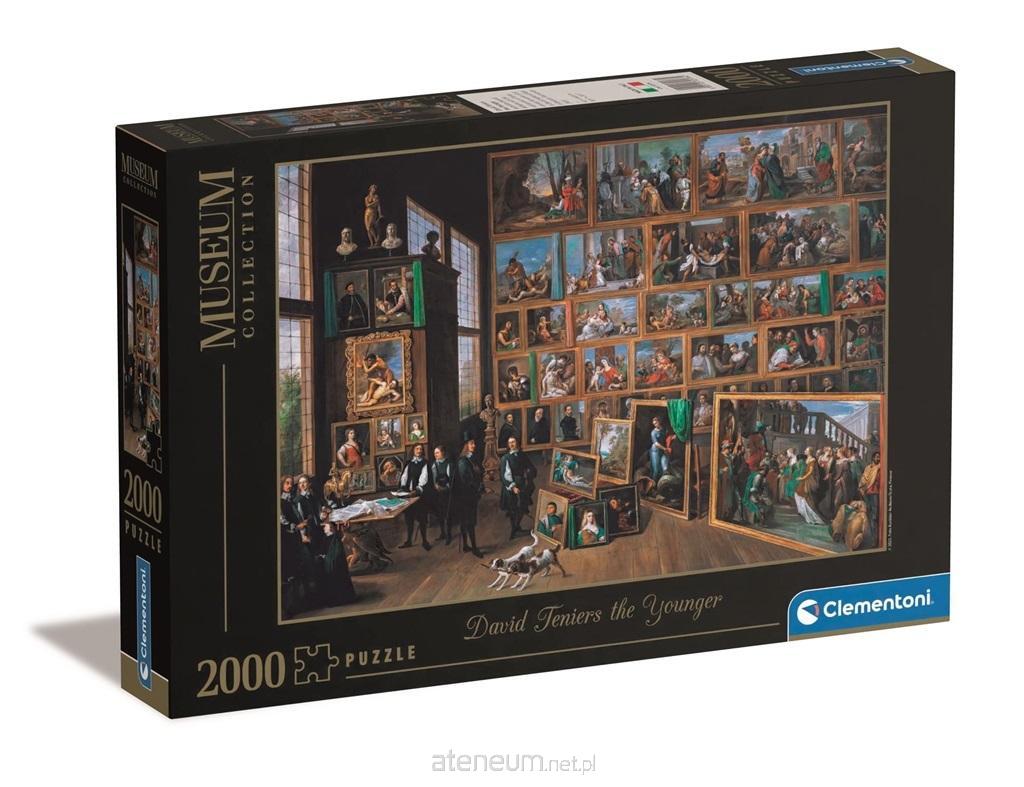 CLEMENTONI Puzzle Museum Collection: Arciv?voda Leopold Wilhelm v jeho mal??sk? galerii v Bruselu 2000 d?lk?