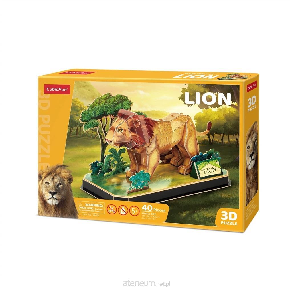 Puzzle 3D Tierfreunde L?we - 40 Teile