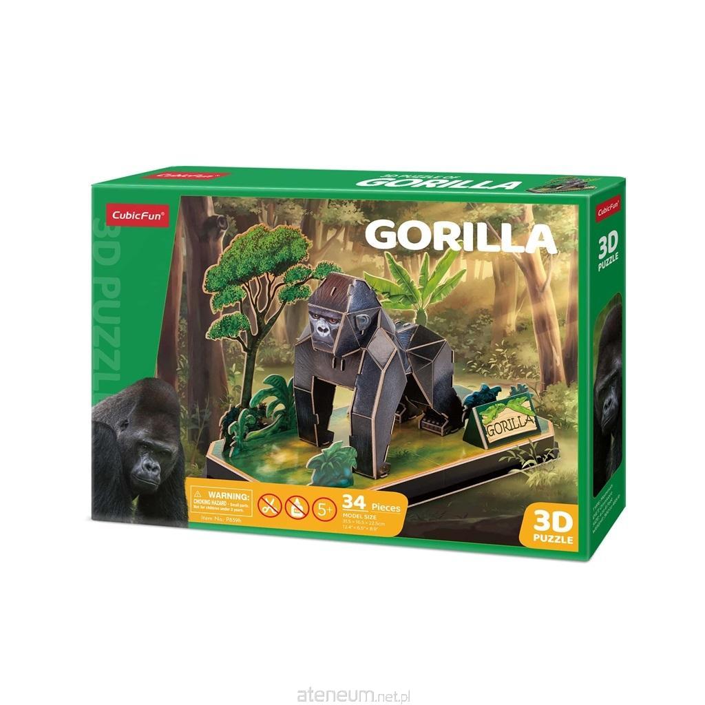 Puzzle 3D Tierfreunde Gorilla - 34 Teile