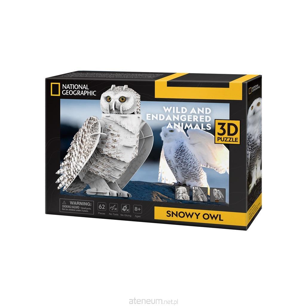 National Geographic 3D Puzzel Schnee-Eule