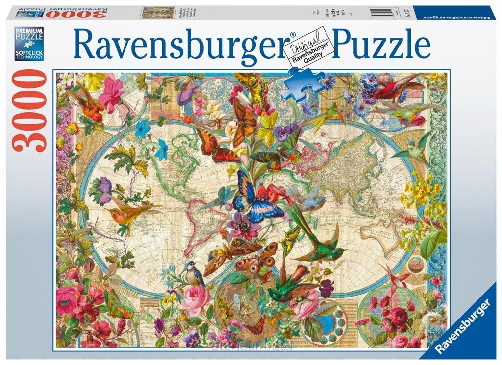 Weltkarte mit Schmetterlingen Ravensburger 17117