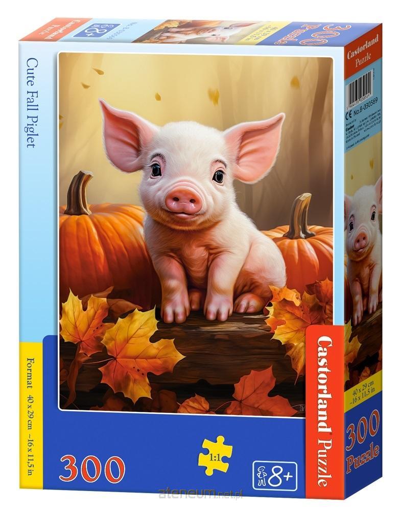 Puzzle 300 Niedliches Herbstschweinchen B-030569