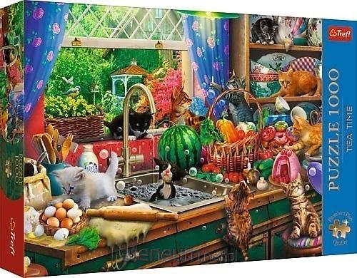 Puzzle 1000 Trefl Premium Plus Tea Time Kätzchen 10839