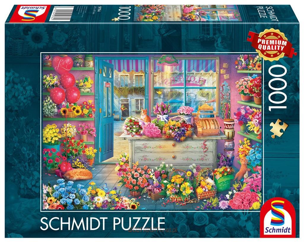 Schmidt Spiele Puzzle - Bunter Blumenladen, 1000 Teile