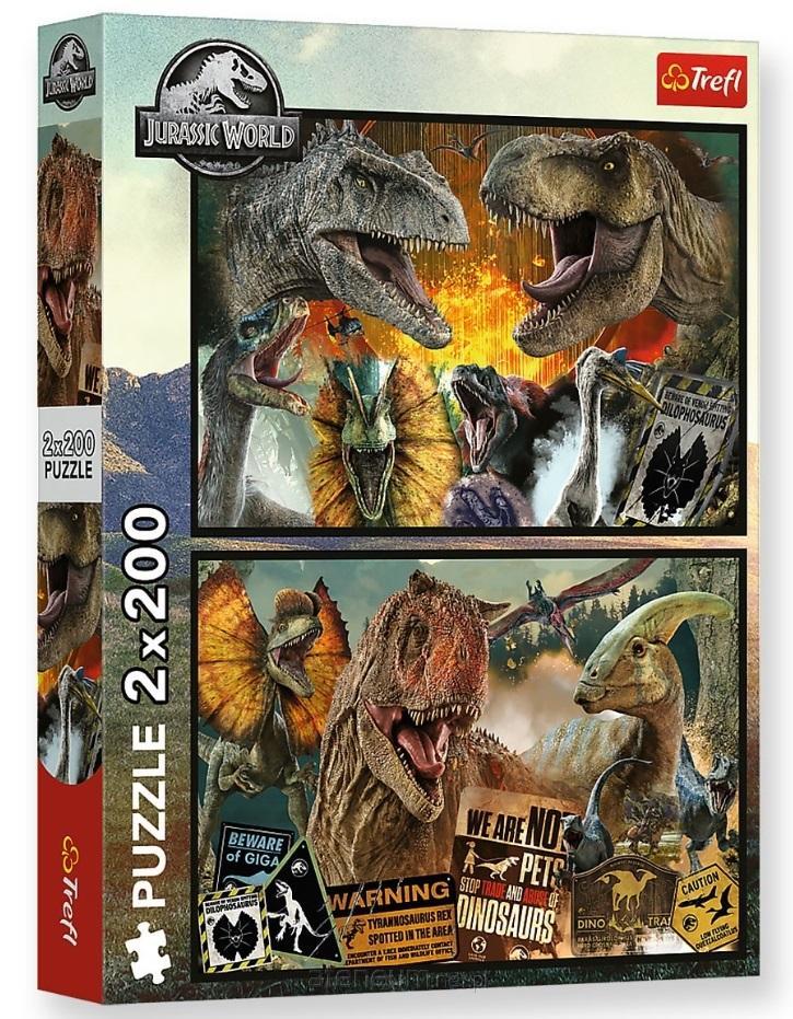 Puzzle 2x200 Universal Jurassic World Pr?historische Welt 13316