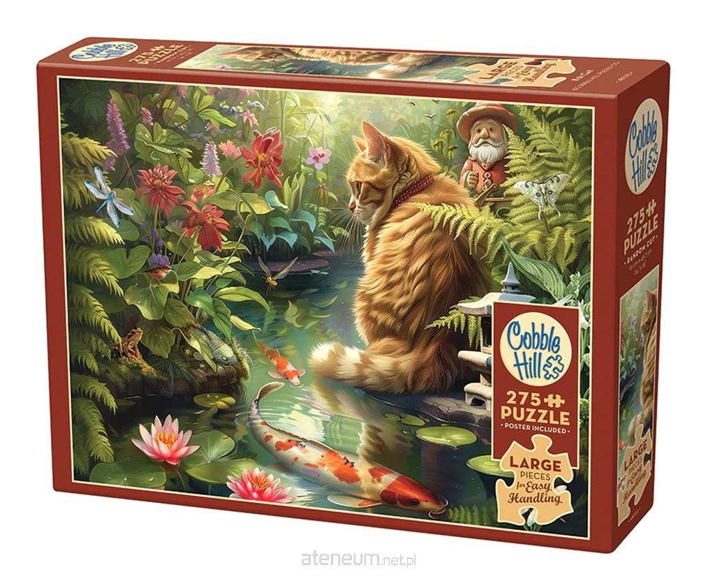 Puzzle 275 XL Koi-Fisch, Katze und Gnom G3