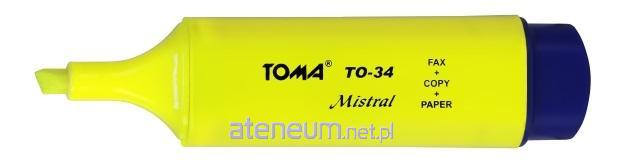 TOMA Mistral Textmarker gelb (10 StÃ¯Â¿Â½ck) TOMA 5901133034021