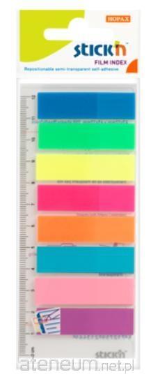 Stickn  Tabs index.selbstverwaltete Mischung 8 Farben, Neonklassen, mit Seilen. 4712759213452