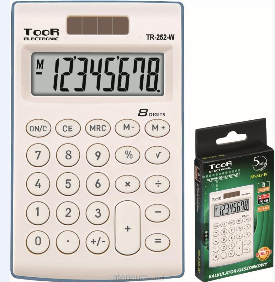 TOOR  TR-252-W TOOR 8-stelliger Taschenrechner 5903364216108