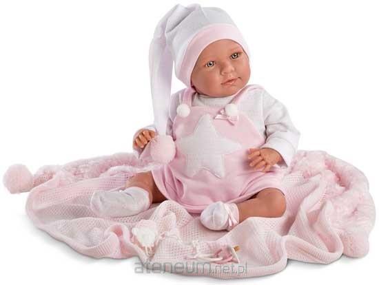 Llorens  Puppe 74024 lächelnde Puppe Oliwier im roten Pyjama 8426265740246