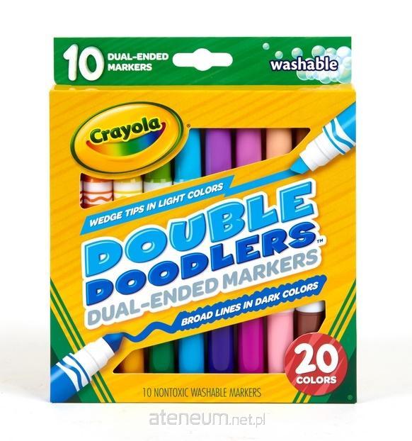 Crayola  Doppelseitige, abwaschbare Marker, 20 CRAYOLA-Farben 71662083113