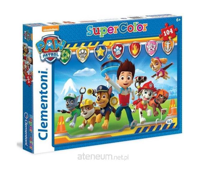 Clementoni  Puzzle 104 Super Kolor Psi Patrol 8005125279456