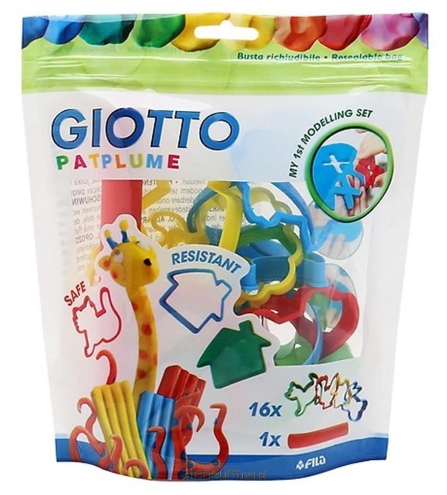 Giotto  Set mit 16 Plastilinformen + Rolle 8000144003563