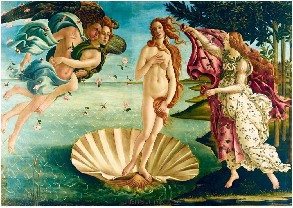 Bluebird Puzzle  Puzzle 1000 Die Geburt der Venus, Botticelli, 1485 3663384600555