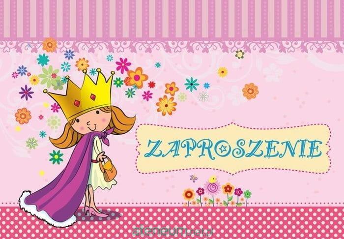 Kukartka  Einladung ZZ-054 Prinzessin Geburtstag (5 Stk.) 5901924425861