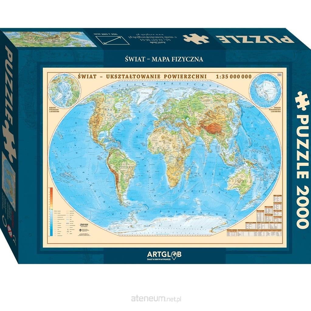 Artglob  Puzzle 2000 – Physische Welt 5907751195502