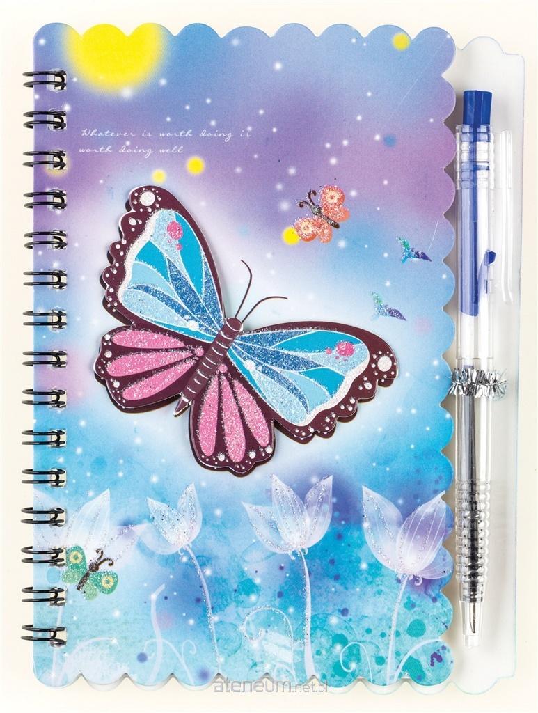 Centrum  Spiralnotizbuch mit einem Butterfly 30K-Stift 4030969819869