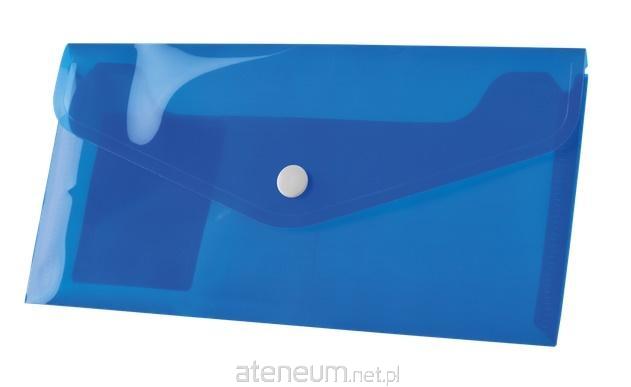 Tetis  PP-Umschlag DL mit Druckknopfverschluss, blau. (12 Stï¿½ck) BT612-N 5903242101090