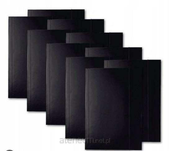 Bantex  A4 schwarze Kartonmappe mit Gummiband (10 Stück) 5702230000137