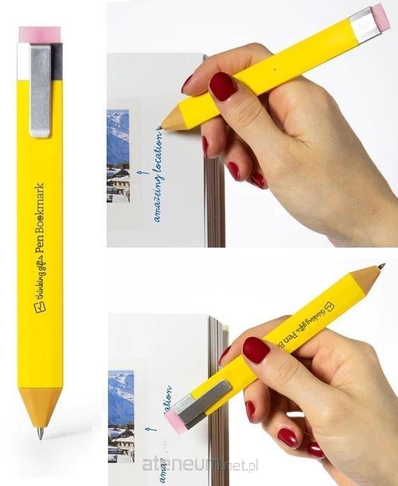 Thinking Gifts  Pen Boomkark - Stift-Lesezeichen - Gelb - Gelb 5060213018723