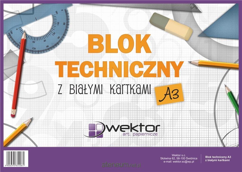 Wektor  Technischer Block A3/10K wei (10 Stck) 5906395355235