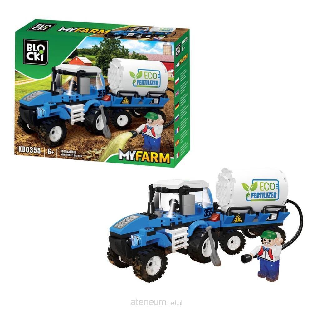 Icom  Klocki Blocki MyFarm Traktor mit Tankwagen 6922018003559