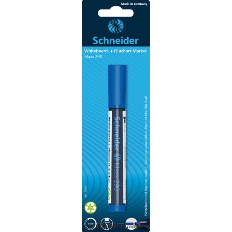 Schneider Maxx 290 Whiteboardmarker, rund, 2-3 mm, blau 4004675030450
