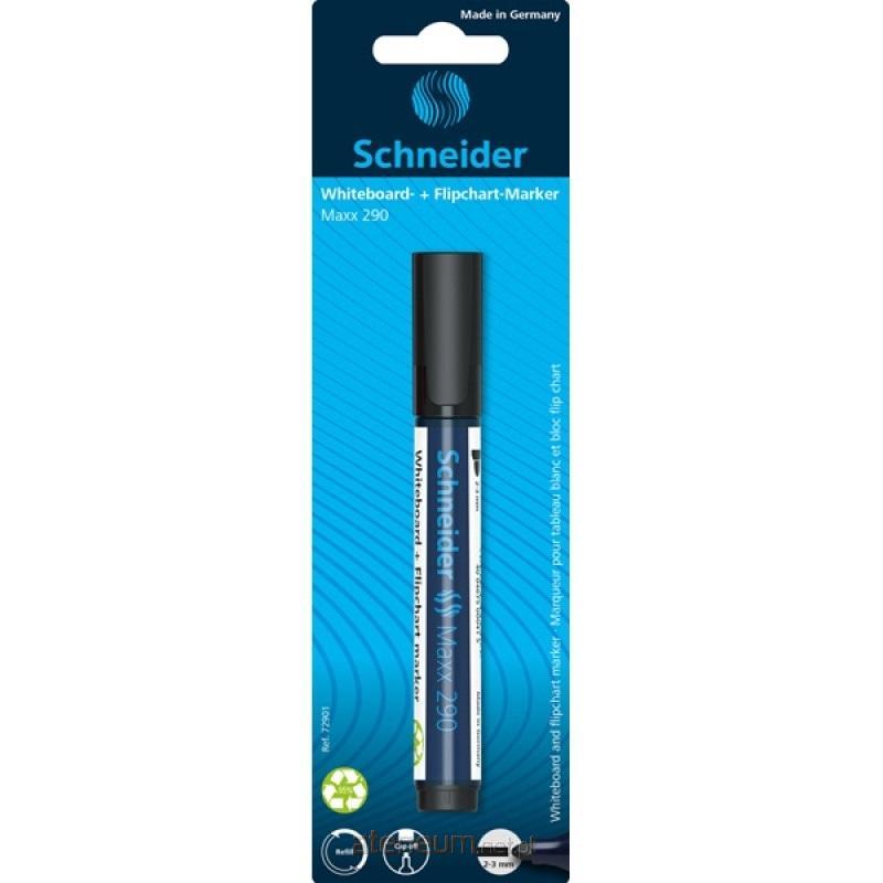 Schneider  Maxx 290 Whiteboardmarker, rund, 2-3 mm, schwarz 4004675030429
