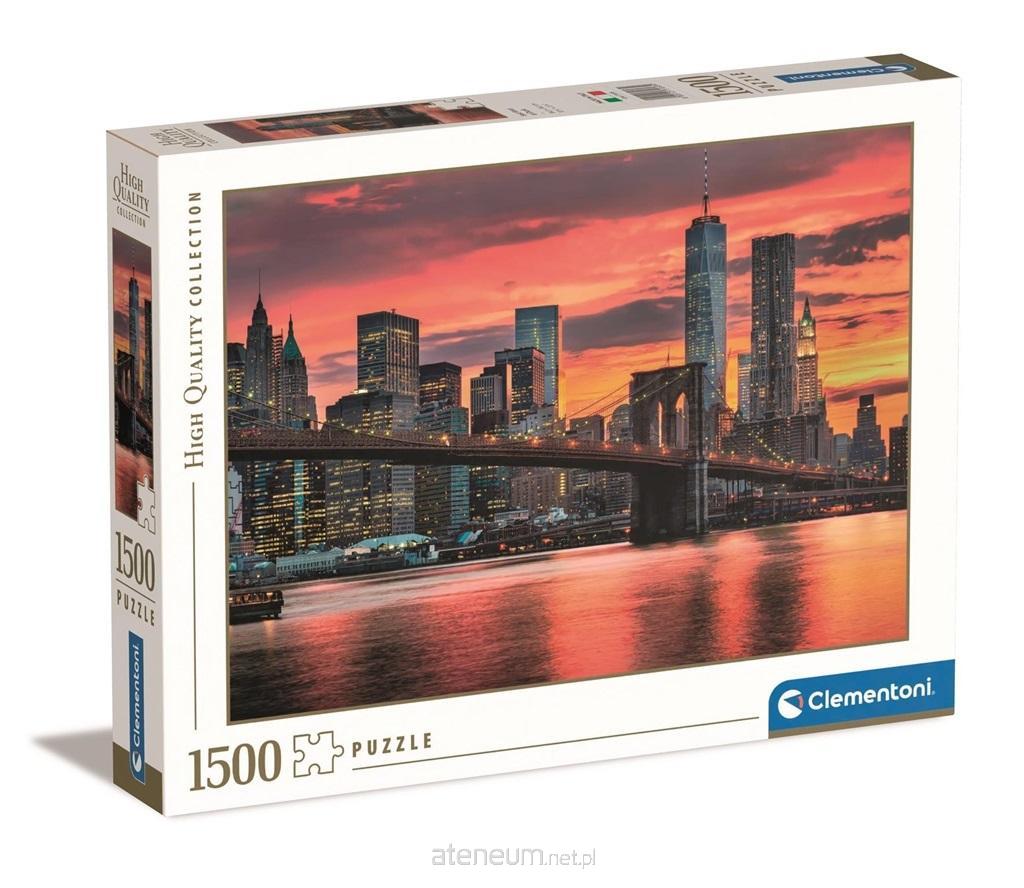 Clementoni  Puzzle 1500 HQ East River in der Abenddämmerung 8005125316939