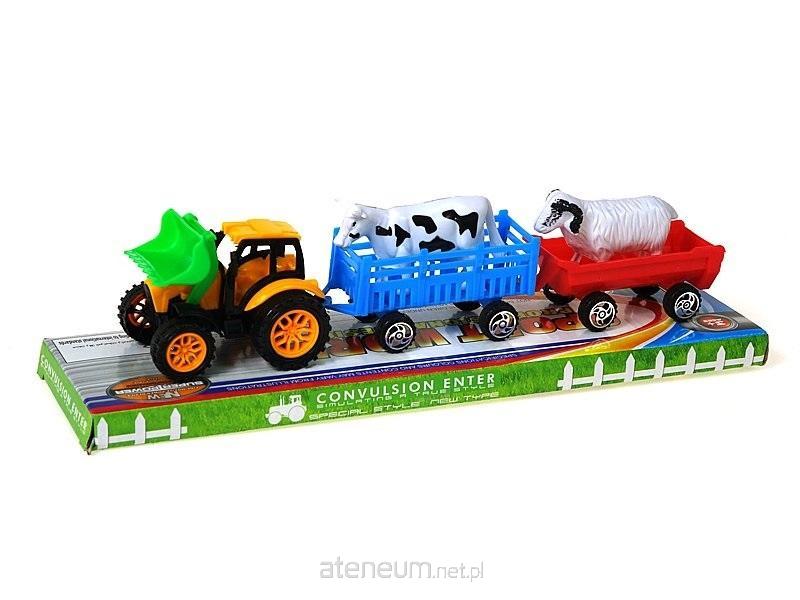 ADAR Traktor mit Anhänger und Tieren 5901271578869