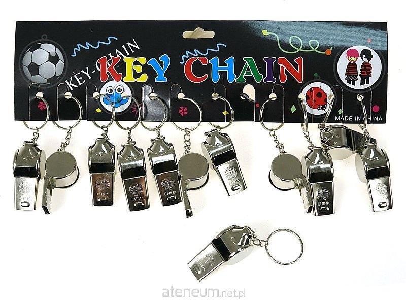 ADAR  Pfeifen-Schlüsselanhänger, Metall, 12 Stück 5901271571389
