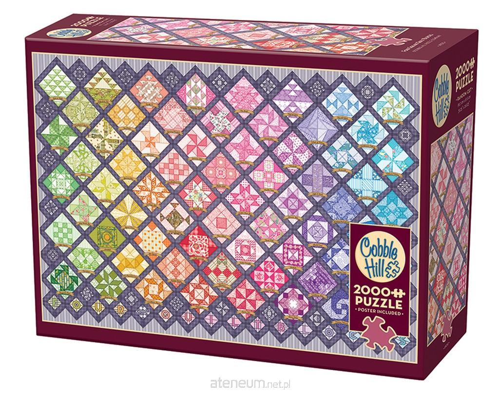 Cobble Hill  Puzzle 2000 Regenbogen-Patchwork 625012490108