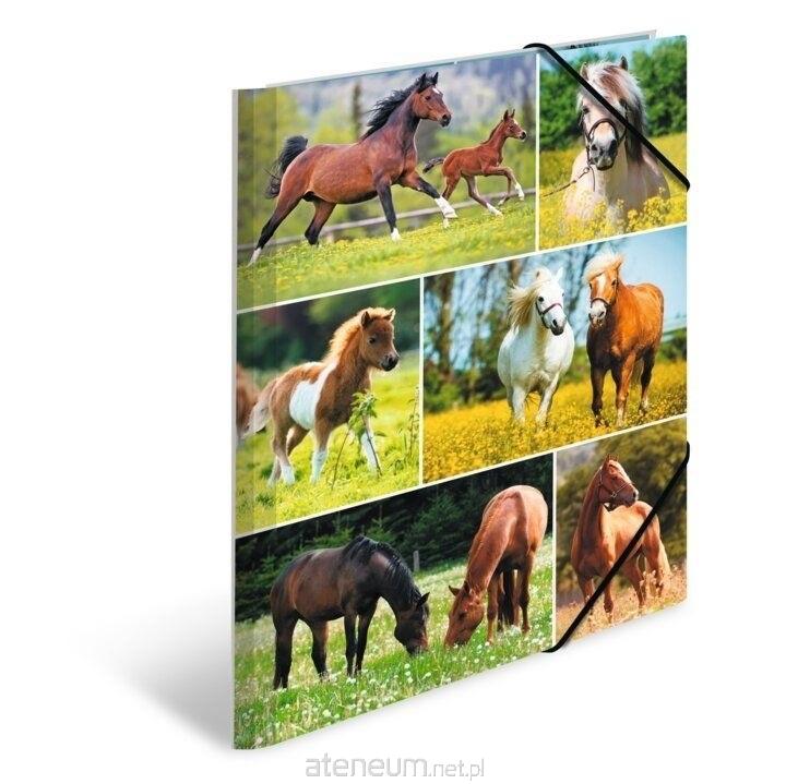 Herma  A4-Ordner mit Eckgummis - Pferde auf der Wiese 4008705193429