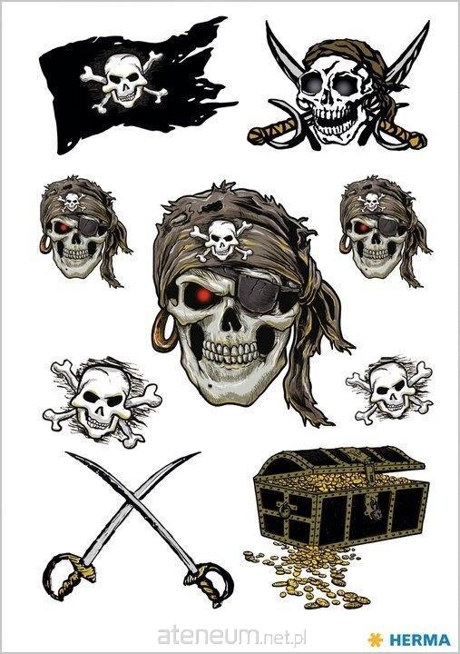 Herma  Tattoos - Piratenschädel 4008705156332